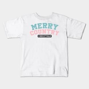 Merry Country Christmas Kids T-Shirt